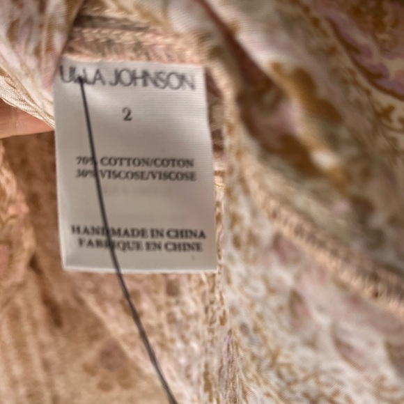 $225 Ulla Johnson Elisa Sleeveless Tank Shirt Blouse in Meadow Size XS/S - Picture 4 of 8